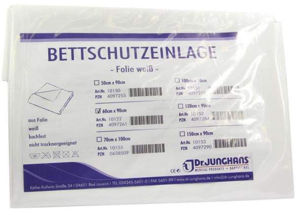 Bettschutzeinlage 60 X 90 cm Folie Weiß 1 Stück