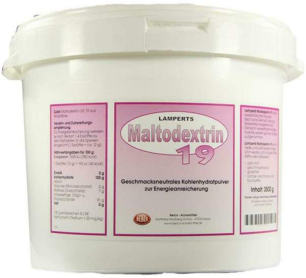 Maltodextrin 19 Lamperts Pulver 3500 G Pulver