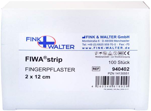 Fingerpflaster 2x12 cm Hautfarben Fiwastrip