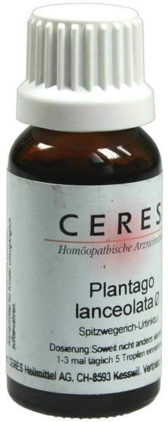Ceres Plantago Lanceolata Spitzwegerich-Urtinktur