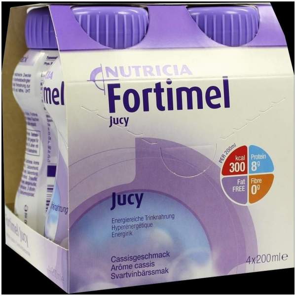 Fortimel Jucy Cassisgeschmack 4 X 200 ml Flüssigkeit
