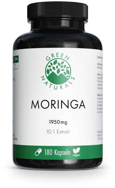 Green Naturals Moringa 1950 mg 180 Kapseln vegan