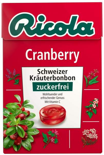 Ricola Box Cranberry zuckerfrei 50 g