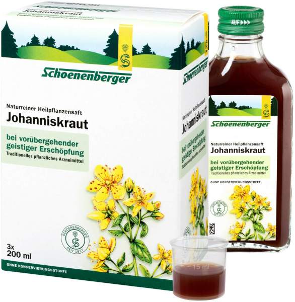 Schoenenberger Naturreiner Heilpflanzensaft Johanniskraut 3 X...