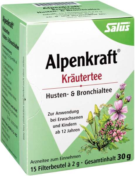 Alpenkraft Husten- und Bronchialtee Salus 15 Filterbeutel