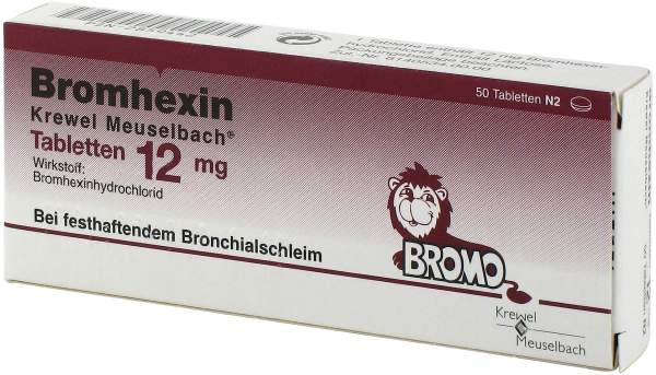 Bromhexin 12 mg 50 Tabletten
