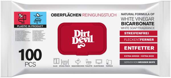 Dirt Devil Oberflächen Reinigungstücher 100 Tücher