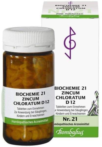 Biochemie Bombastus 21 Zincum chloratum D 12 200 Tabletten