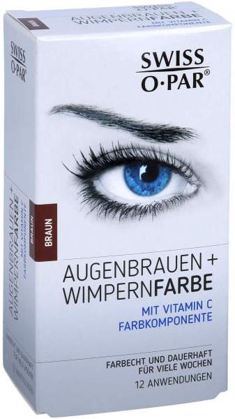 Augenbrauen+wimpernfarbe Set Braun Swiss O Par