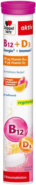 Doppelherz Aktv Vitamin B12 + D3 15 Brausetabletten