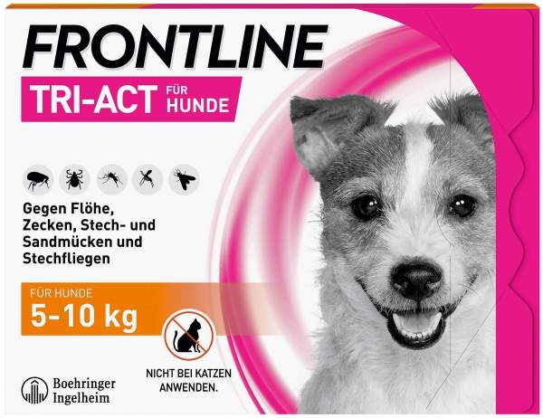 Frontline TRI-ACT Hund 5-10 kg 6 Pipetten