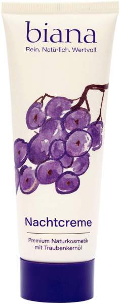 Biana Nachtcreme mit Traubenkernöl 75 ml