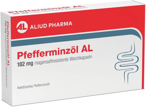 Pfefferminzöl AL 182 mg magensaftresistente Weichkapseln 60 Stück