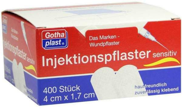 Gothaplast Injektionspflaster Sensitiv 1,7 cm X 4 cm 400 Stück
