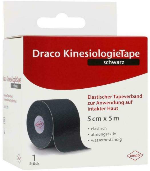 Draco Kinesiologietape 5 Cmx5 M Schwarz
