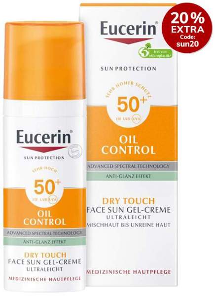 Eucerin Sun Oil Control Face LSF 50+ 50 ml Gel-Creme