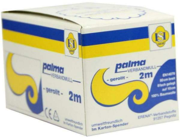 Palma Verbandmull 80 cm 2 M Rolle