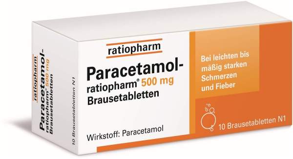 Paracetamol-Ratiopharm 500 mg 10 Brausetabletten