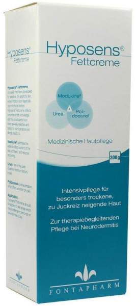 Hyposens Fettcreme 200 G Creme