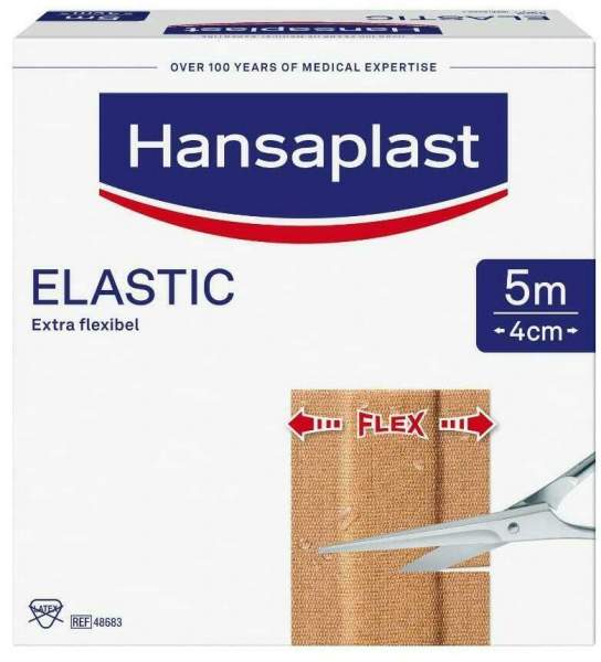 Hansaplast Elastic Pflaster 5 M X 4 cm
