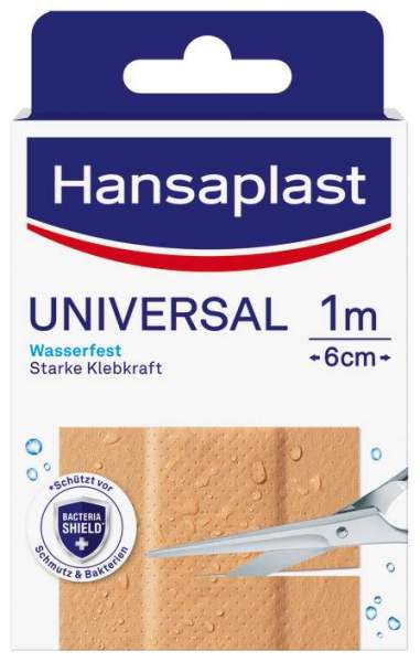 Hansaplast Universal Pflaster wasserfest 6 cm x 1m 1 Stück