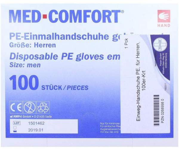 Handschuhe Einmal Für Herren 100 Handschuhe