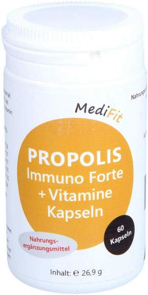 Propolis Immuno Forte+vitamine Kapseln Medifit 60 Stück