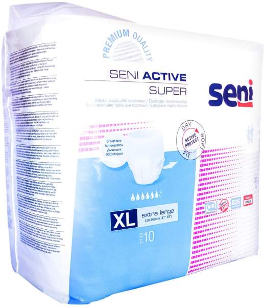 Seni Active Super Xl 120 - 160 cm 10 Inkontinenzslips kaufen