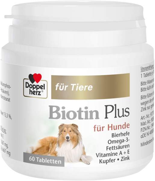 Doppelherz Für Tiere Biotin Plus Tabletten Für Hunde 60 Stück