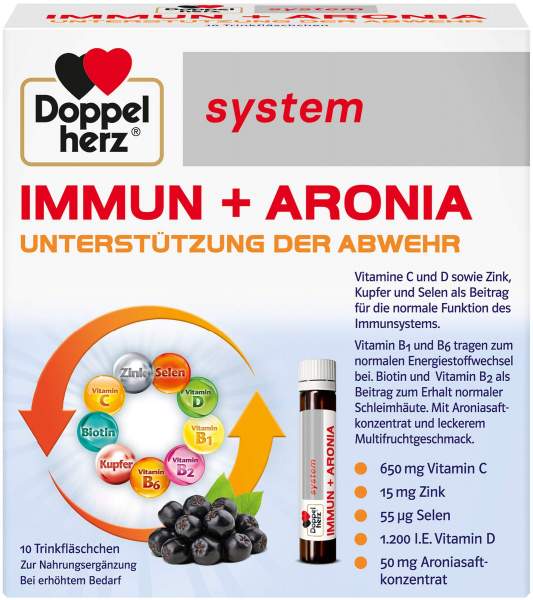 Doppelherz Immun+aronia System 10 Trinkampullen