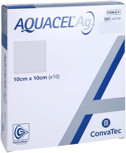 Aquacel Ag 10 x 10 cm 10 Kompressen