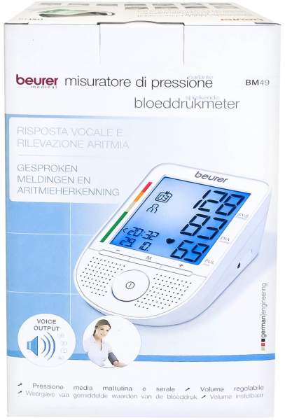 Beurer Bm 49 Sprechendes Oberarm - Blutdruckmessgerät