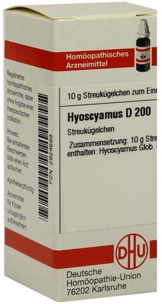 Hyoscyamus D 200 Globuli
