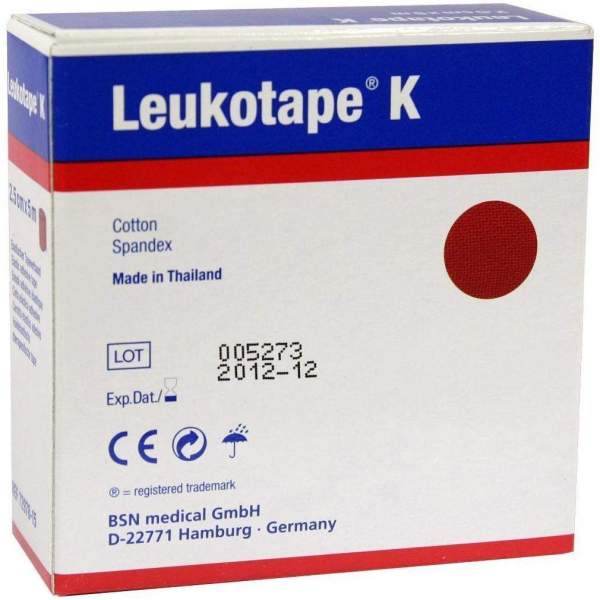 Leukotape K 2,5cm Rot