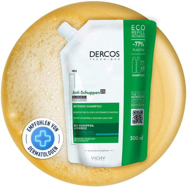 Vichy Dercos Anti-Schuppen Shampoo fettige Kopfhaut Nachfüllpack 500 ml
