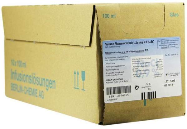 Isotone Nacl Lösung 0,9% Bc Glasflasche 10x100 ml Injektionslösung