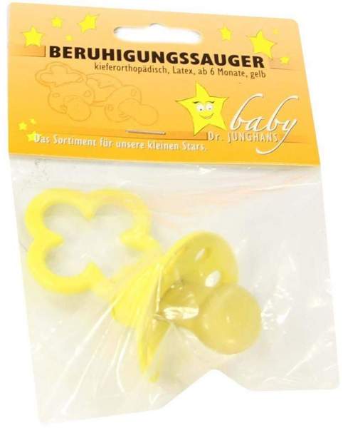 Beruhigungssauger Latex Ab 6 Monate Gelb 1 Stück