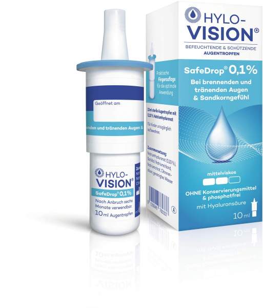 Hylo Vision Safedrop 0,1% 10 ml Augentropfen