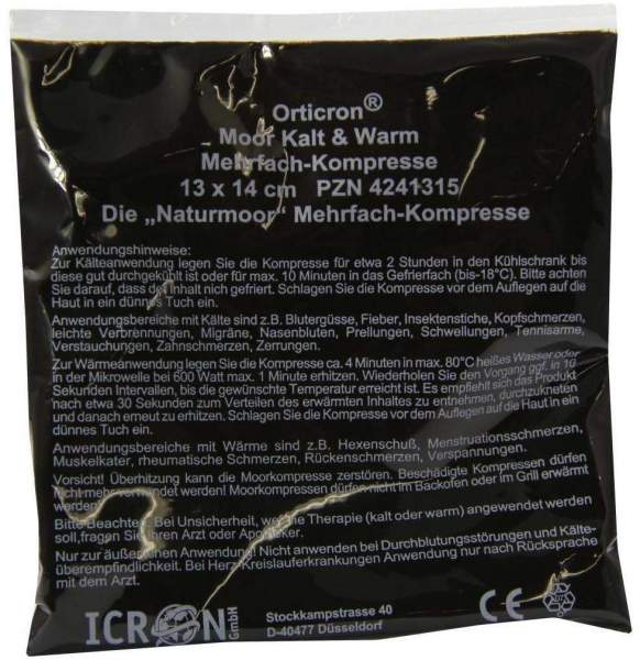 Moor Kalt Warm Mehrfachkompresse Naturmoor 13 X 14 cm 1 Stück