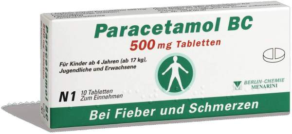 Paracetamol Bc 500 mg 10 Tabletten