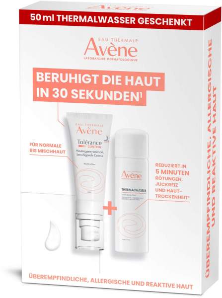 Avene Promopack Tolerance Control Creme 40 ml + gratis Thermalwasserspray 50 ml