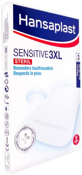 Hansaplast Sensitive XXXL Pflaster 10 x 15 cm 3 Pflaster