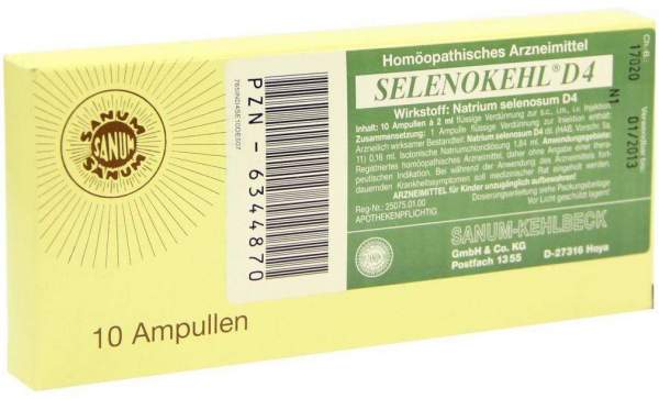 Selenokehl Injektion 10 X 2 ml Ampullen
