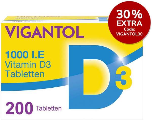 Vigantol 1.000 I.E. Vitamin D3 200 Tabletten