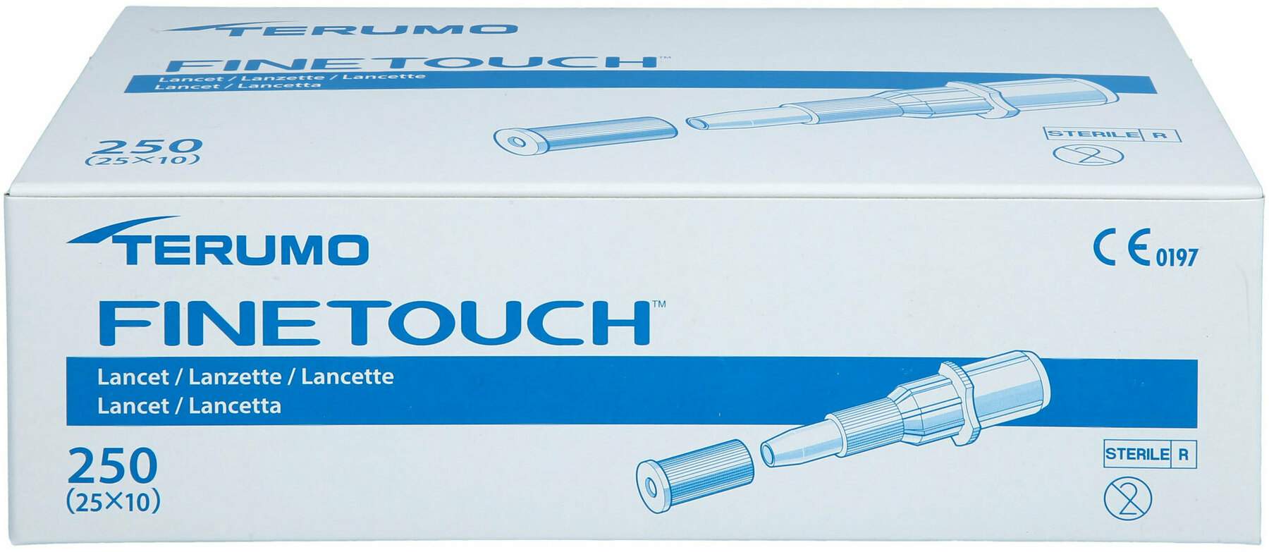 Terumo Finetouch Einmallanzetten – 25 Stück, Sterile Einweg-Lanzetten Für Blutzuckermessung, Schonend & Sicher
