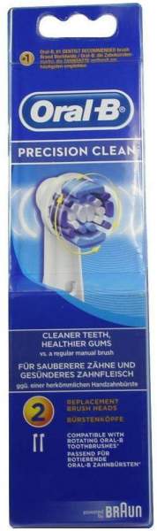 Oral B Aufsteckbürsten Precision Clean 2 Zahnbürsten