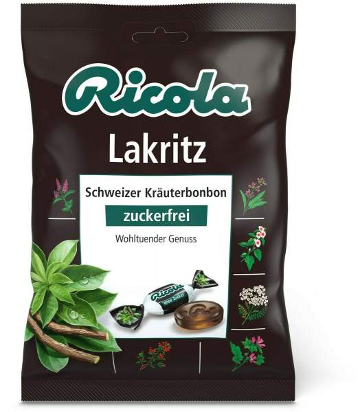 Ricola Ohne Zucker Lakritz 75 G Bonbons