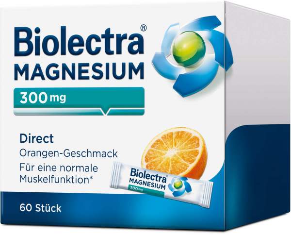 Biolectra Magnesium 300 mg Direct Orangengeschmack 60 Pellet