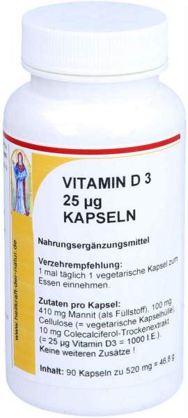 Vitamin D3 1000 I.E. Kapseln 90 Stück