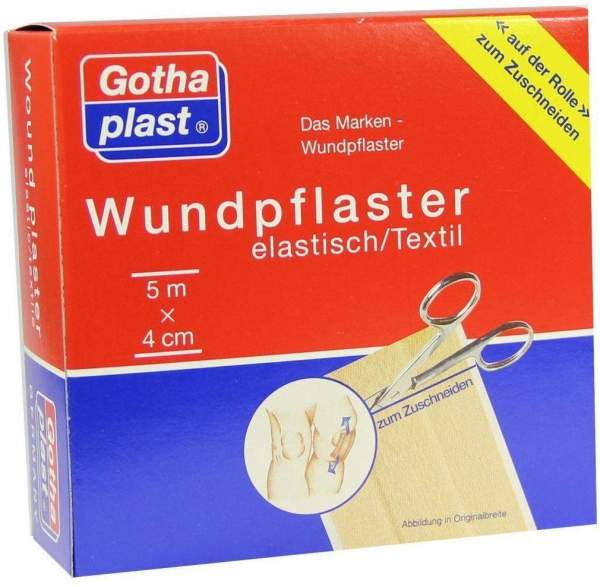 Gothaplast Wundpflaster Elastisch 5 M X 4 cm 1 Rolle